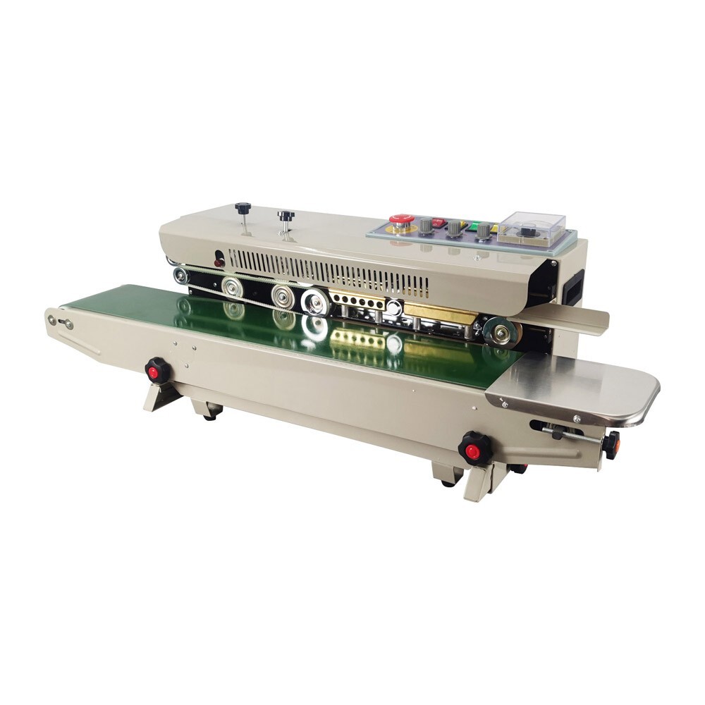High Efficiency 110V Horizontal Sealer Continuous Plastic Bag Sealing Machine