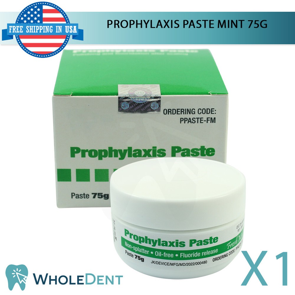 Prophylaxis Paste 75g Dental Stain Remove Teeth Polish Flavor Fluoride Home Use