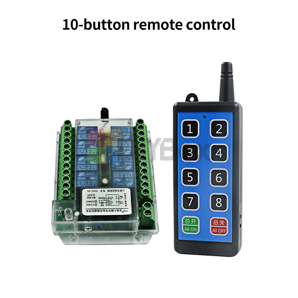 DC8-86V / AC110-275V Wireless Remote Control Switch 8-way Module remote control