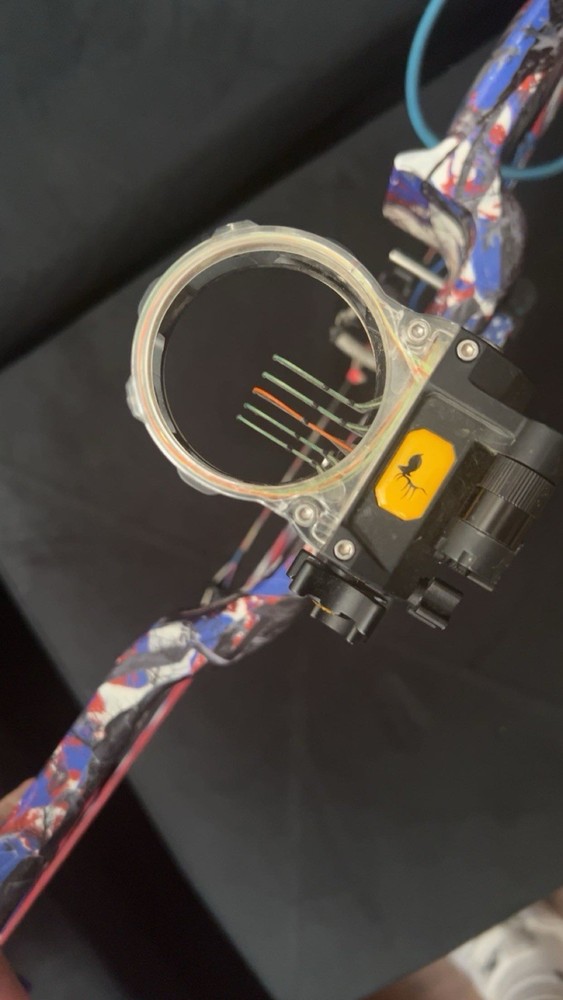 ObSession Bows K-34 Multicolor Target Compound Bow Right Hand Aluminum w/ Access