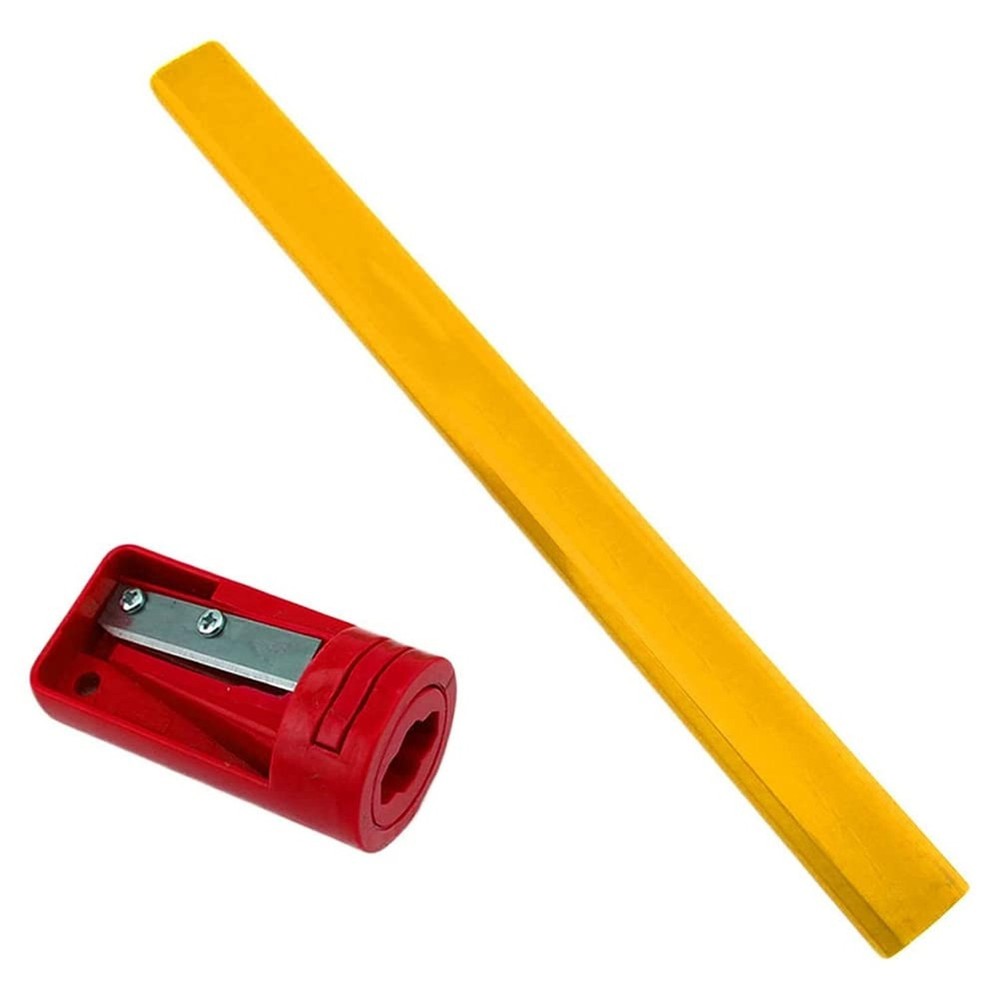 Carpenter Pencil Sharpener- 4 Pack Pencil Sharpener for Flat Carpenter Pencil...