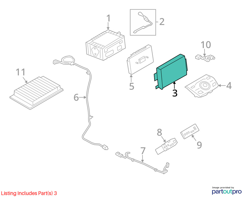2013 Ford Escape 8 Display Screen OEM Used, Reprogramming Required