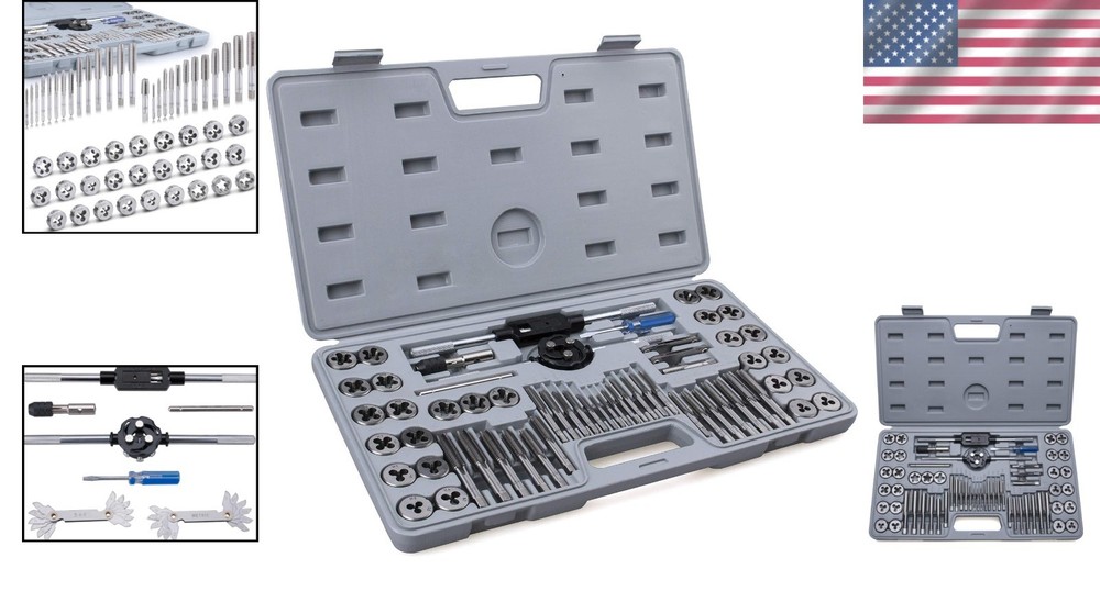 60-Pc Master Tap and Die Set - Include SAE Inch Si