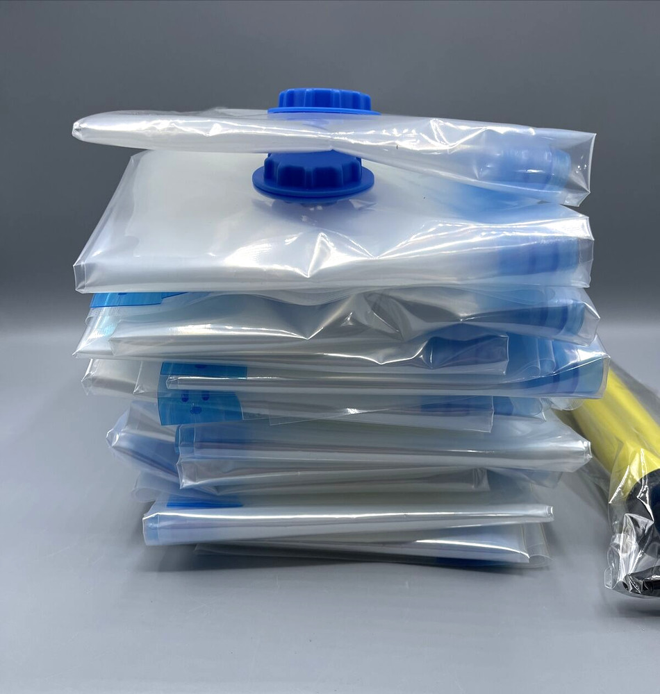 EcoGreen 20 Pack Vacuum Storage Bags with Hand Pump Various Sizes