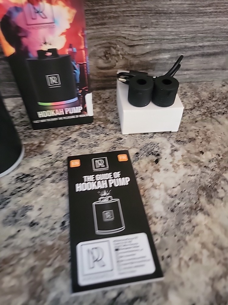 Black Mini Hookah Pump Hookah Starter with Rechargeable Battery