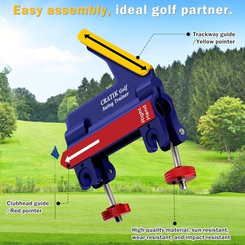 Golf Swing Trainer - Swing Training Aid Direction Guides - Improve Swing