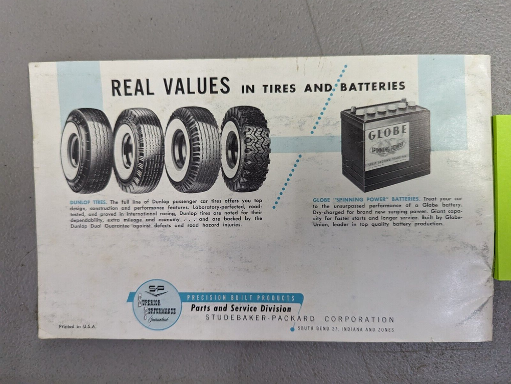 1962 Studebaker Accessory Guide