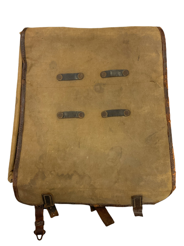 WW2 German Tornister Back Pack & Leather Back Straps