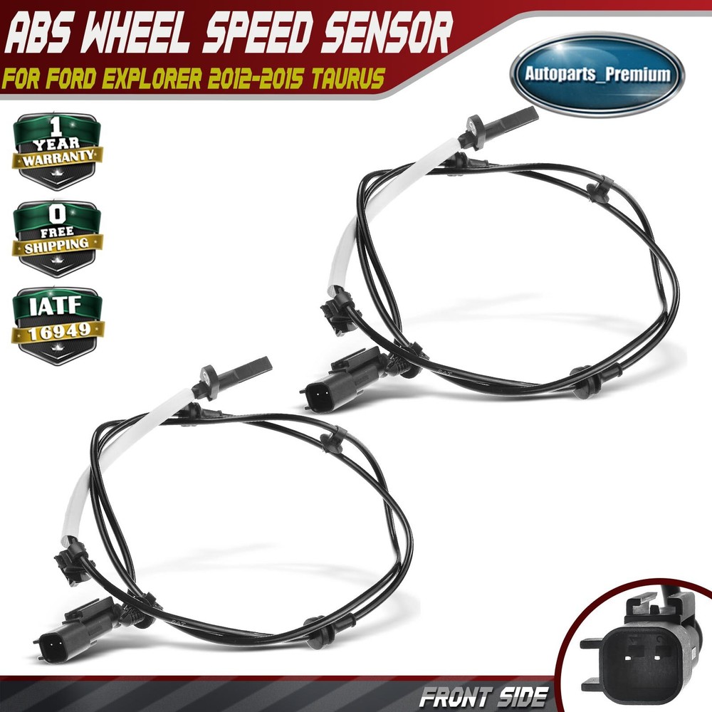 2x Front Left & Right ABS Wheel Speed Sensor for Ford Explorer 2012-2015 Taurus