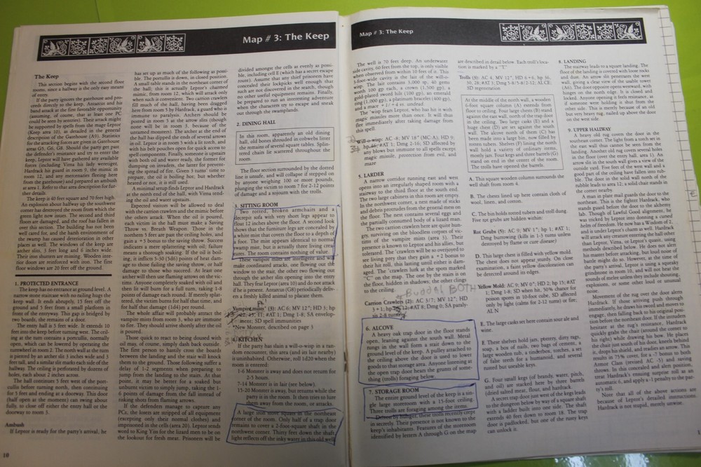 TSR Advanced Dungeons & Dragons Baltron's Dragons (DAMAGED)