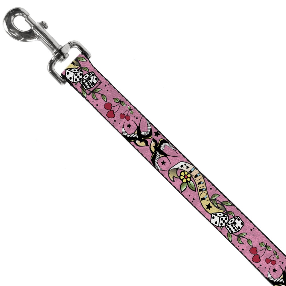 Dog Leash Lucky Pink