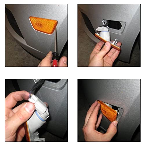 Bumper Marker Light Front Left Hand Compatible with Chevy Cruze Driver Side