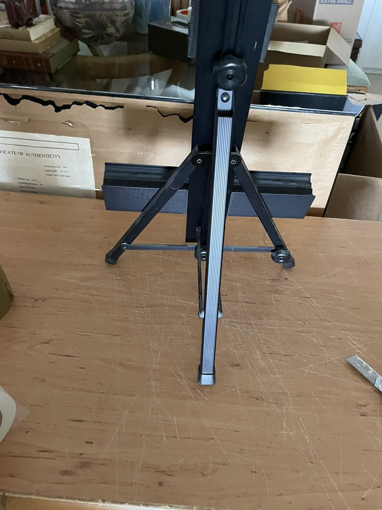 Black Aluminum Artist Art Studio RTA CA Display Easel Foldable