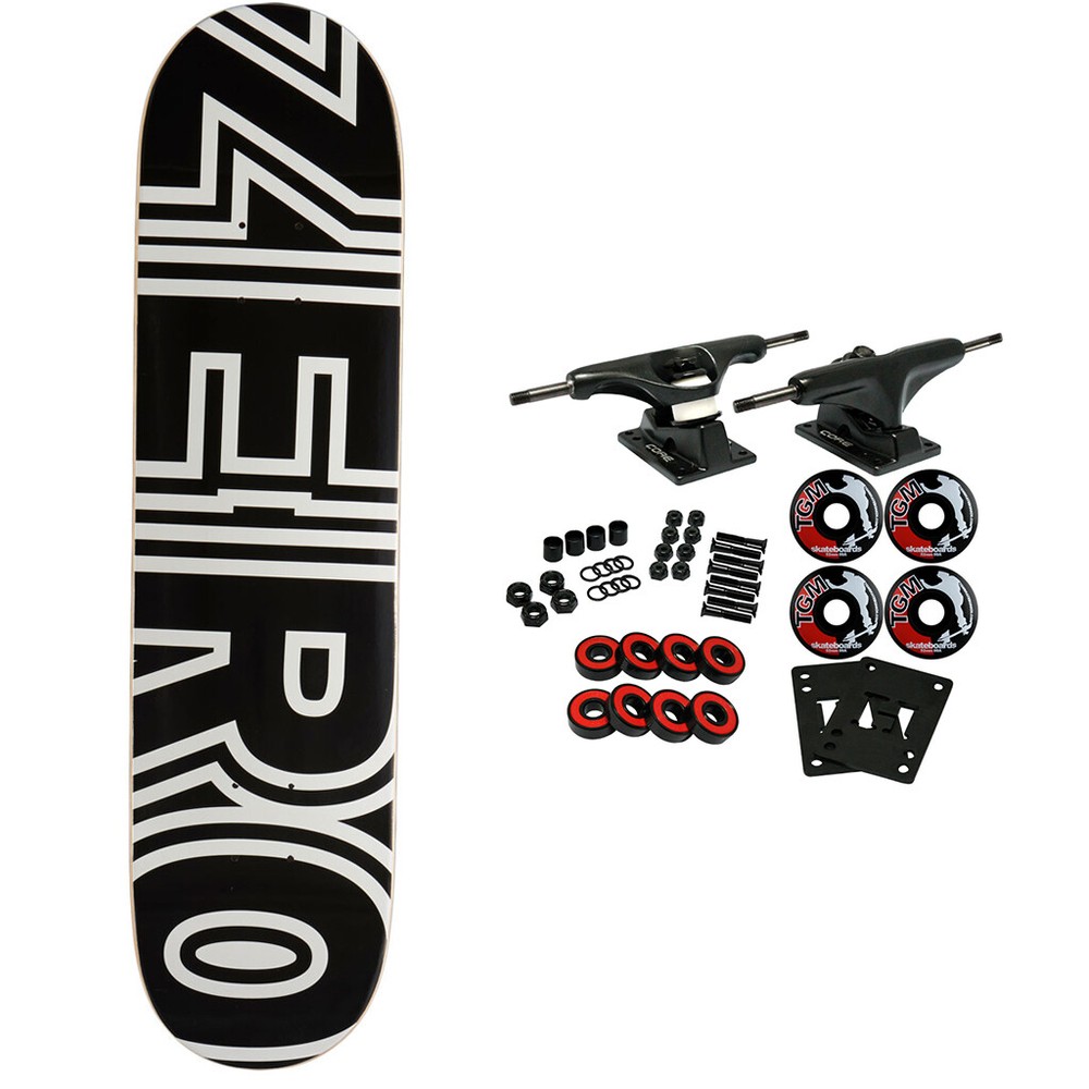 Zero Skateboard Complete Bold Black 8.0"
