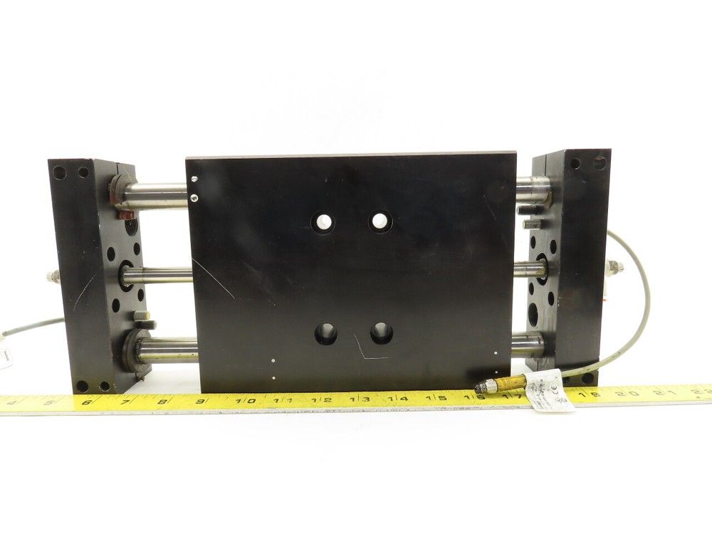 Robohand DBL-20-LC3 3" Stroke Double Rod Linear Pneumatic Slide Thrust Plate