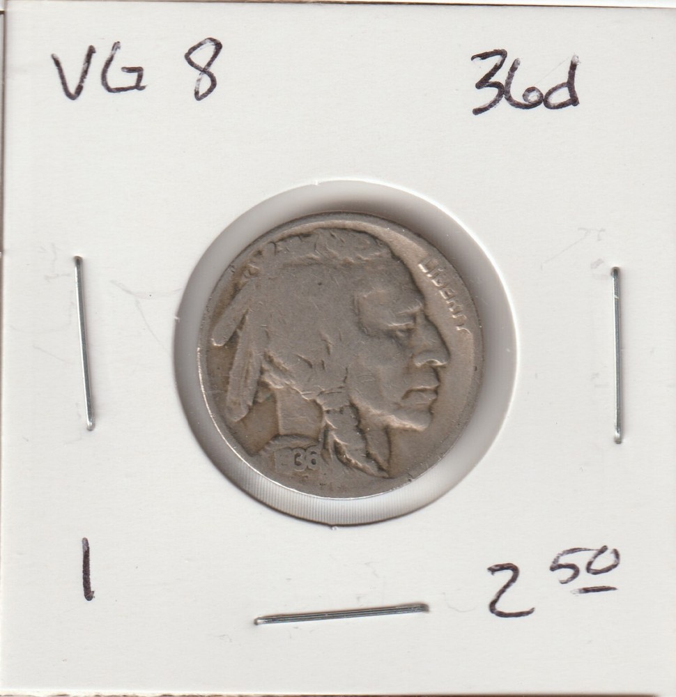 1936-D Buffalo Nickel @