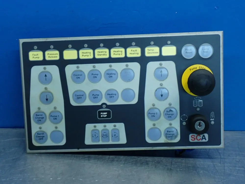 SCA SCHUCKER E071207-1 OPERATOR CONTROL PANEL  08250560753