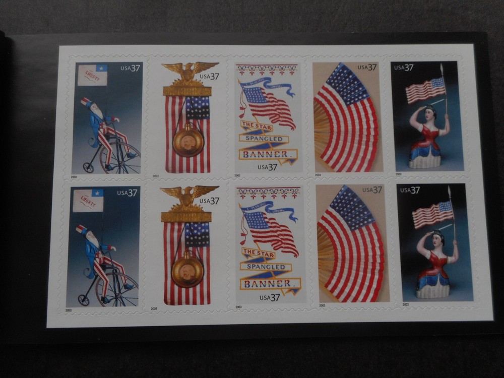 Scott 3776-80, 37 cent, Old Glory, Booklet