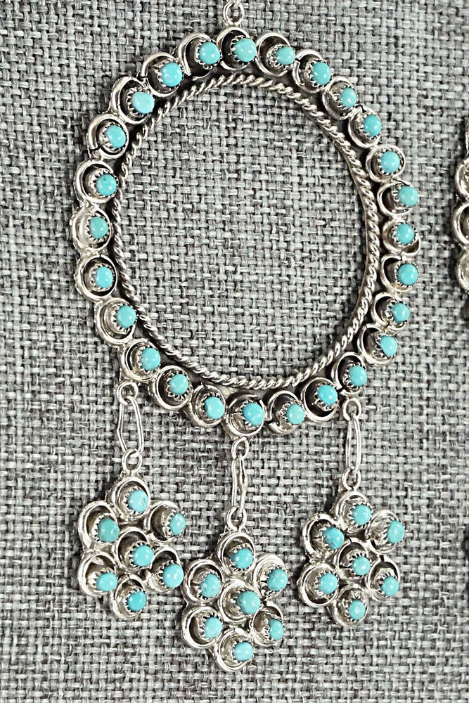 Turquoise & Sterling Silver Earrings - Waylon Johnson