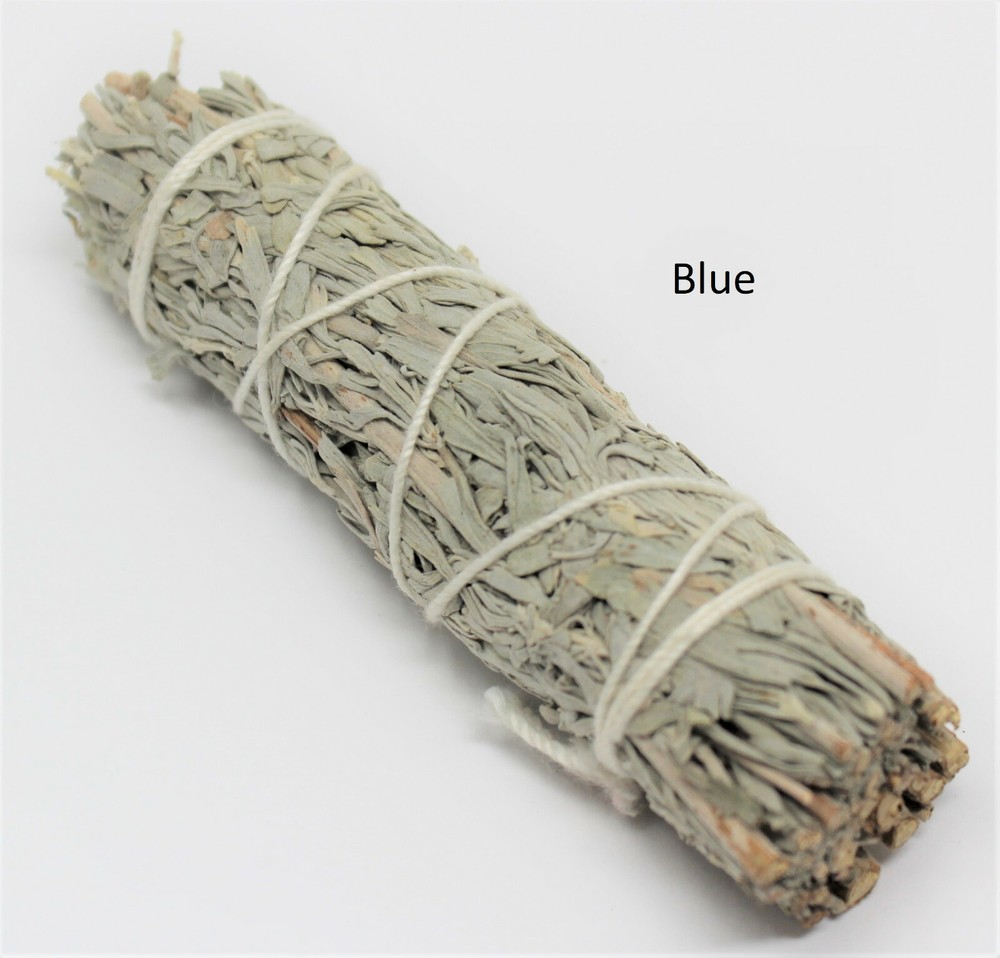 SAGE SMUDGE STICKS: BLUE, CEDAR & YERBA SAMPLER 3 PACK & SMUDGING FEATHER