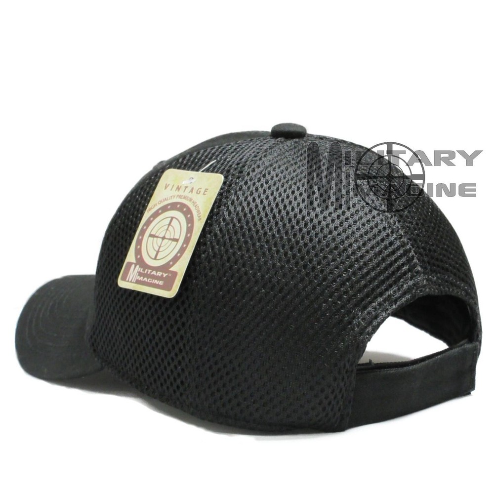 2nd Amendment 1791 American Flag 2A Hat Black Micro Mesh Tactical Cap