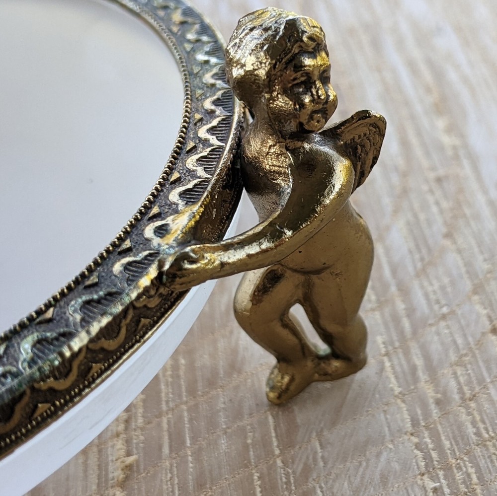 Antique Cherub Trinket Vanity Bowl