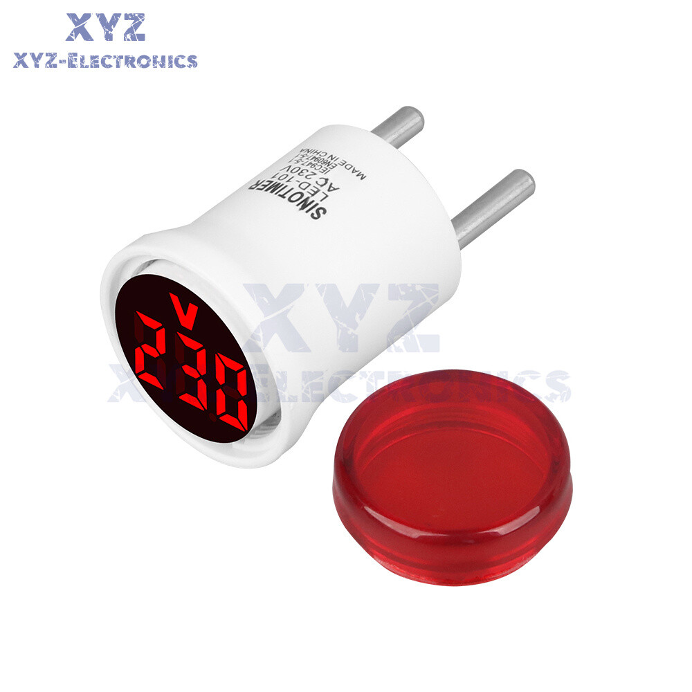 230V Digital AC Voltmeter Indicator Voltage Meter Measure 50-500V Socket Tester