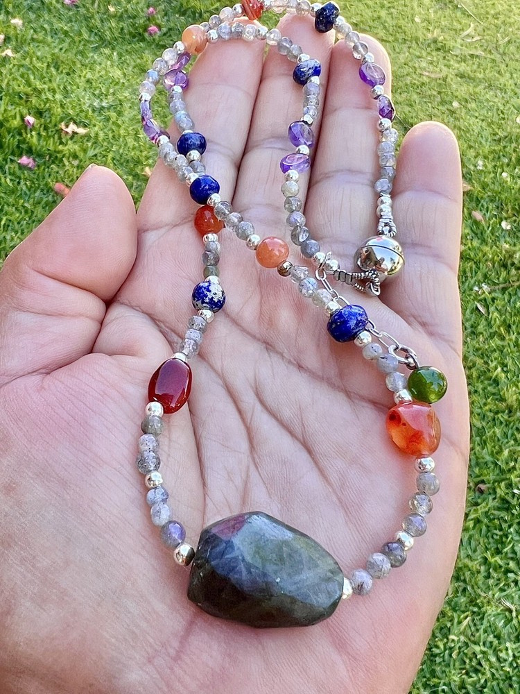 Hand made crystal necklace