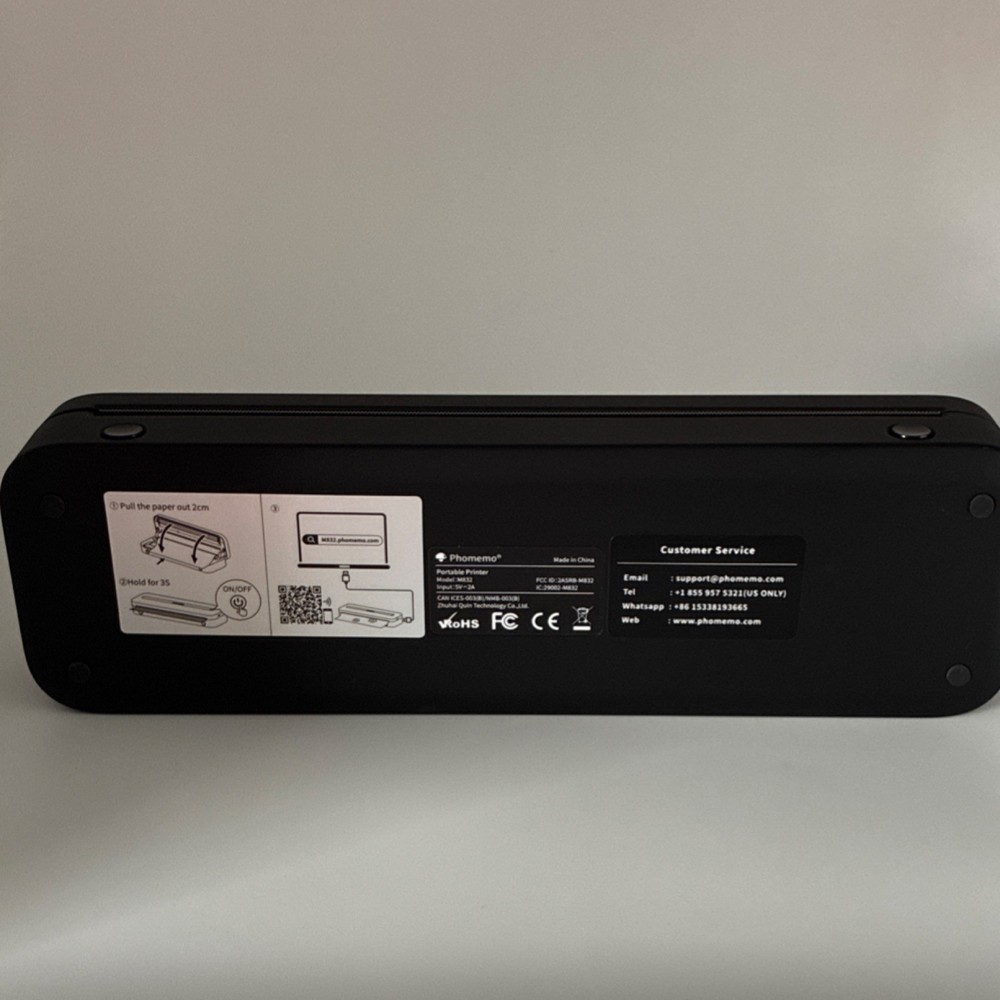 Phomemo M03 Portable Thermal Label Maker Printer USB-C with Case & Label Rolls