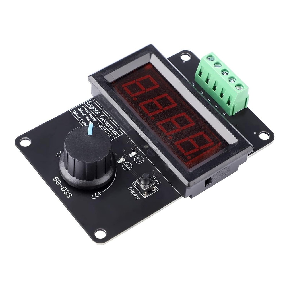 4-20mA Signal Generator Adjustable DC Voltage & Current for PLC LED Testing