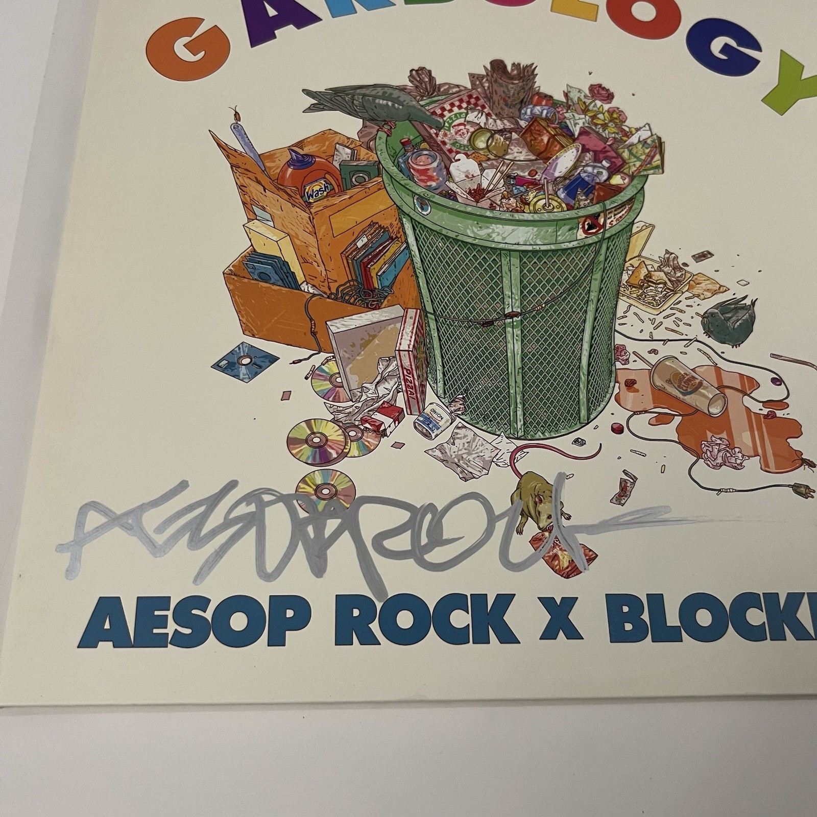 AESOP ROCK SIGNED GARBOLOGY VINYL RECORD JSA COA