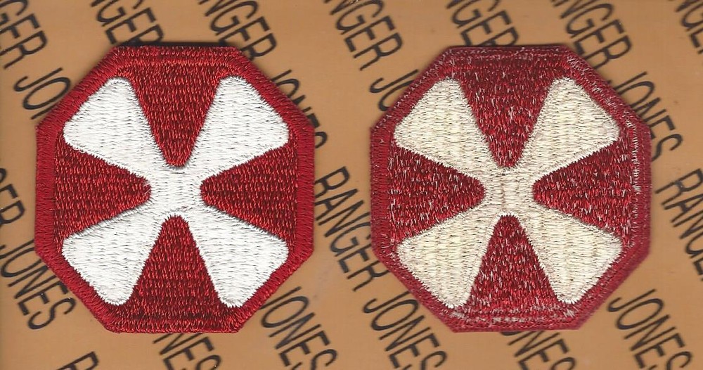 USA WWII 8th Army dress uniform patch c/e