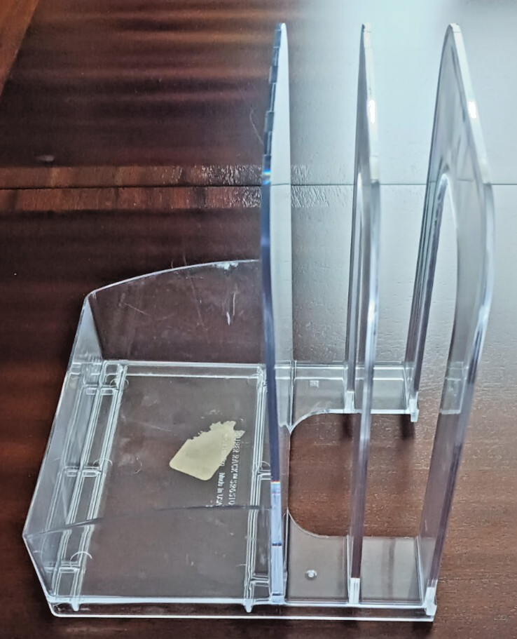 Small Acrylic Holder, Desktop Organization and File Holder