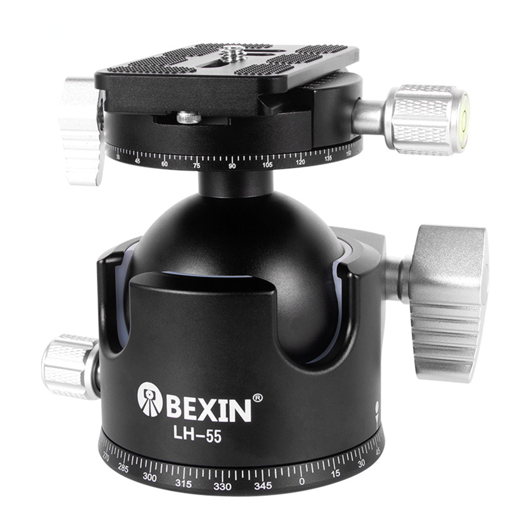 55mm Low center gravity tripod panoramic head With Quick Release Plate for DSLR