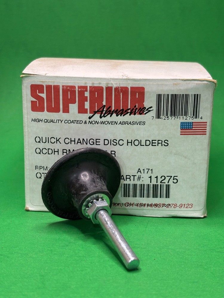 Superior Abrasives Quick Change Disc Pad Holder, quantity 6