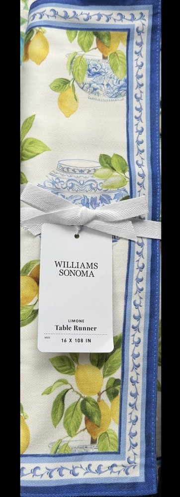 Williams-Sonoma Limone Table Runner 16”x108”