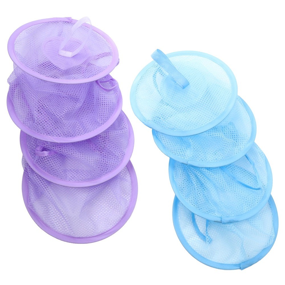 2 Pcs Foldable Mesh Hanging Nets Multi Layer Drying Basket For Socks Clothes