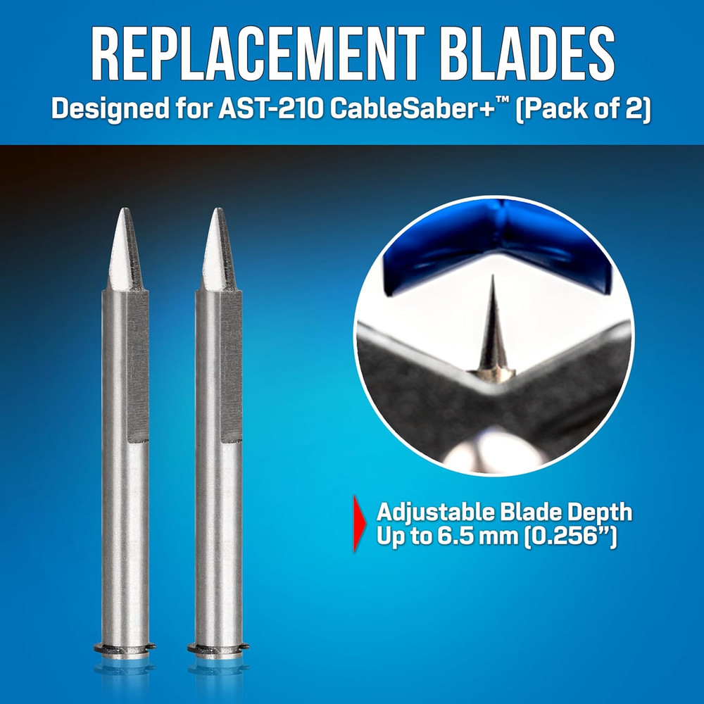 Replacement Blades for Cablesaber+™ - 2 Pack (AST-210RB)