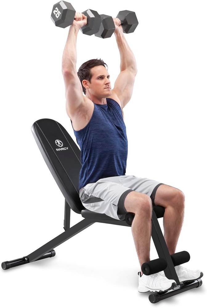 Marcy Adjustable Utility Bench for Full-Body Workouts