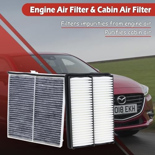 CA11259 Engine Air Filter and CF11811 Cabin Air Filter kit 2014-2018 Mazda 3