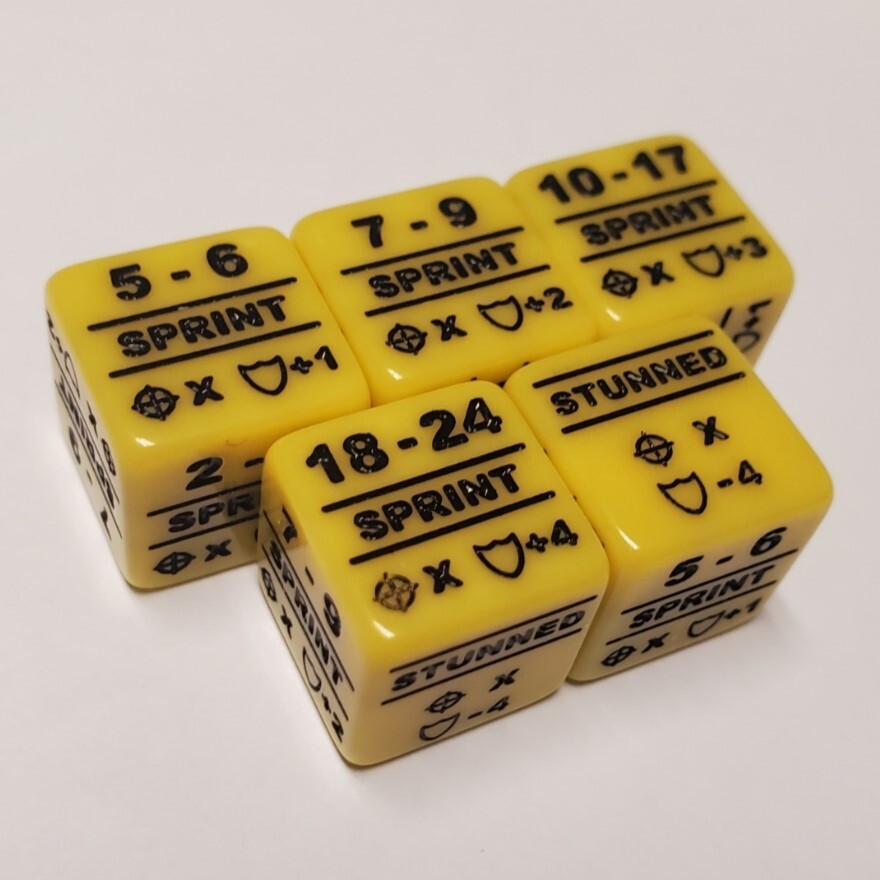 Battletech Alpha Strike Movement & Special Stat Modifier 25 Dice Bundle