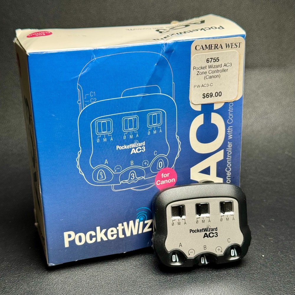 Pocket Wizard AC3 TTL Zone Controller for Canon, New