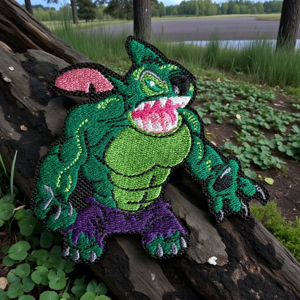 StitchHulk Embroidery Patch 3.28" X 3.00"
