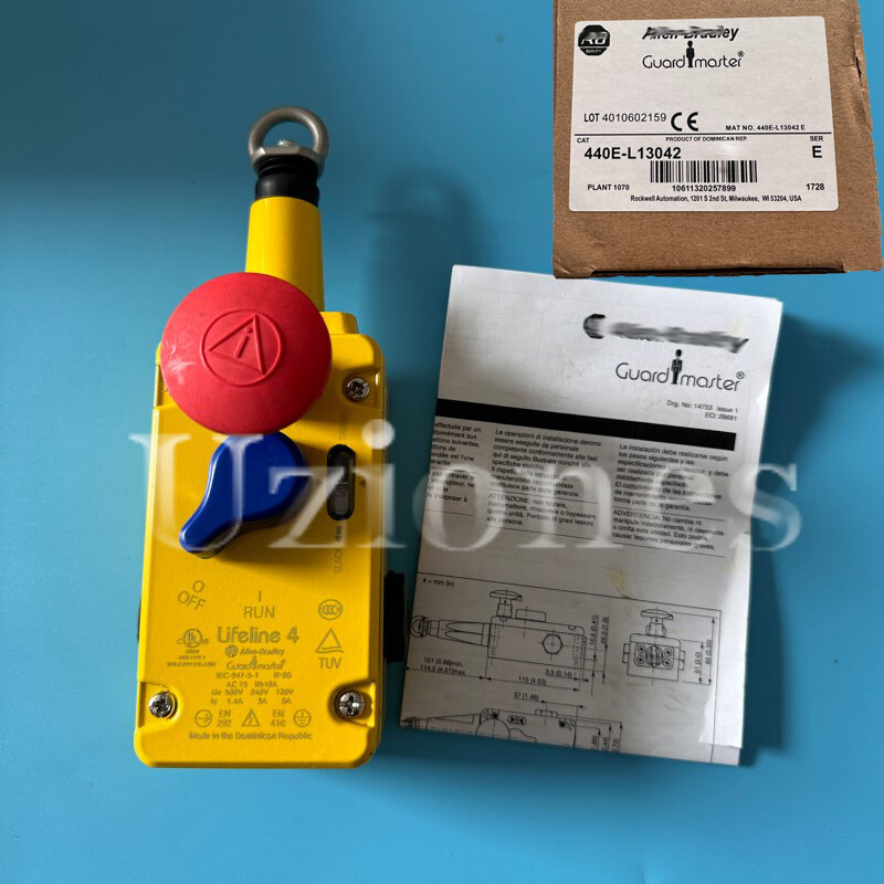 For Allen Bradley 440E-L13042 Emergency Stop Switch 440EL13042 Pull Rrope Switch