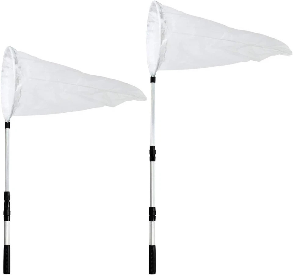 RESTCLOUD Large Insect and Butterfly Net Bug Catching Net Bird Net with 14" Ring