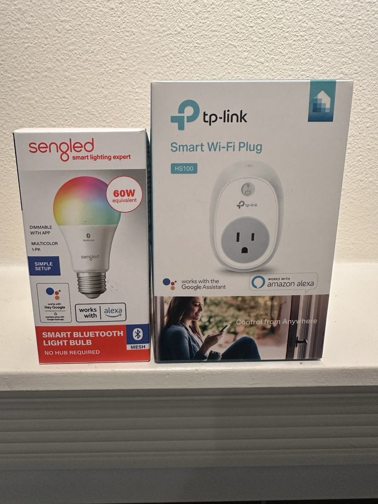 TP-Link HS100 Wi-Fi Smart Plug & Sengled Smart Bluetooth Lightbulb