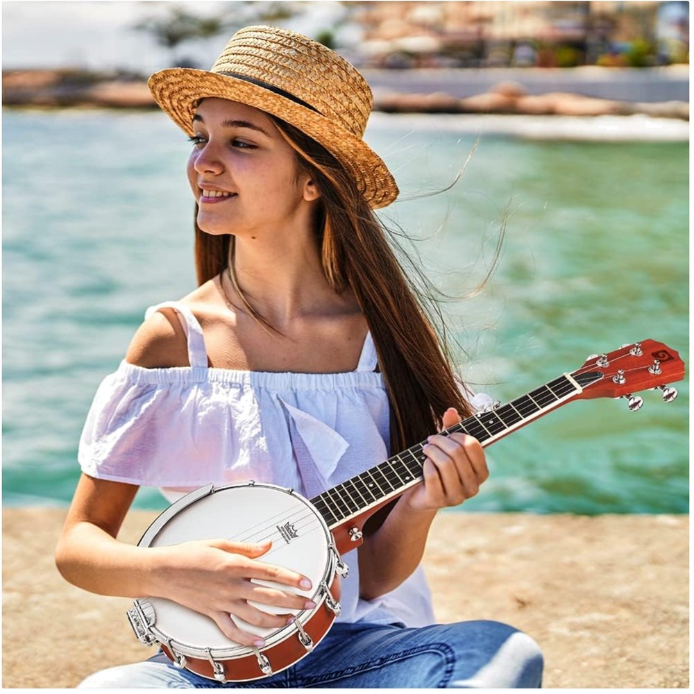 Budget-Friendly Mini Banjo with Durable Material=