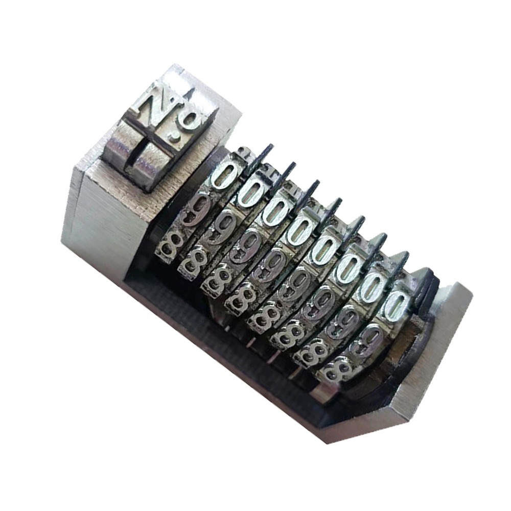 6 Digits Numbering Machine Forward  for Letterpress Number Coding 4X8 Cicero