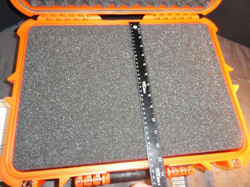 APACHE 4800 WEATHERPROOF PROTECTIVE HARD CASE CAMERA WEAPON ORANGE 19x13x7