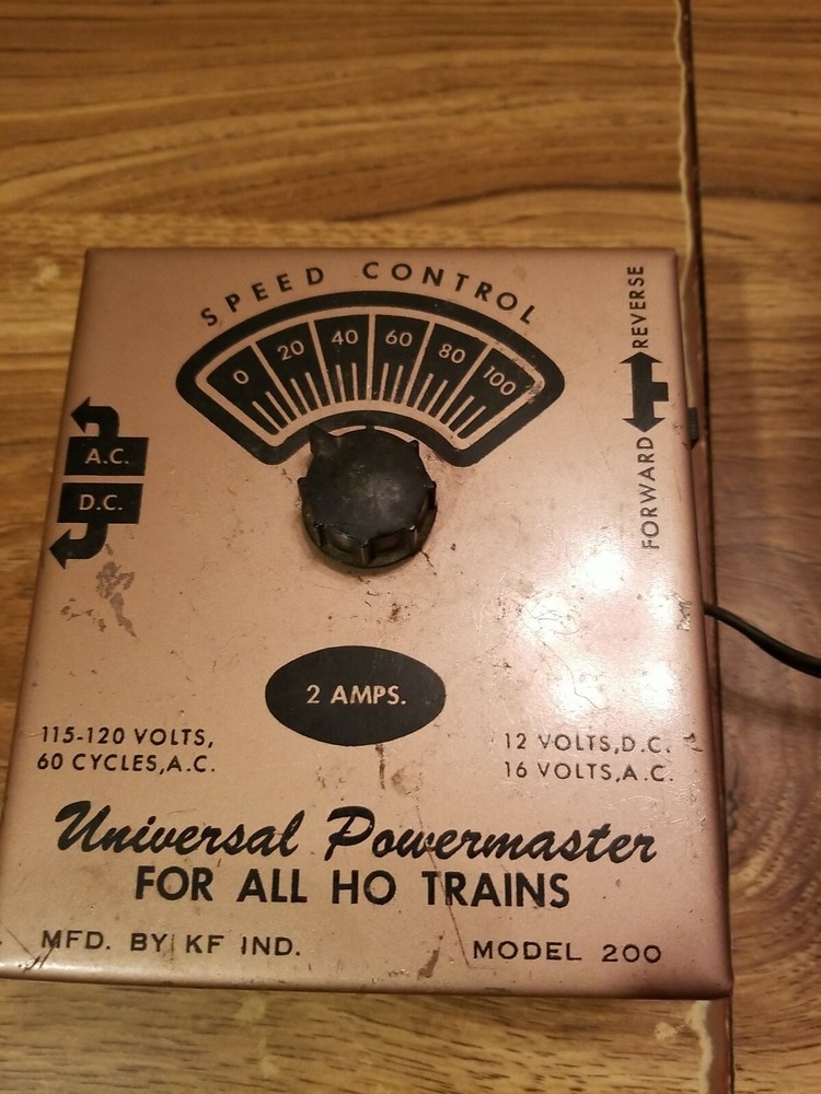 UNIVERSAL POWERMASTER by KF FOR ALL HO TRAINS AC DC SPEED CONTROL MODEL 200
